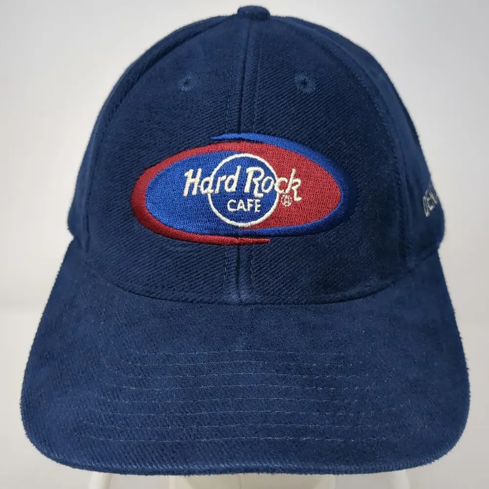 Hard Rock Cafe Denver Blue Baseball Cap One Size Love All Serve All Hat Cotton